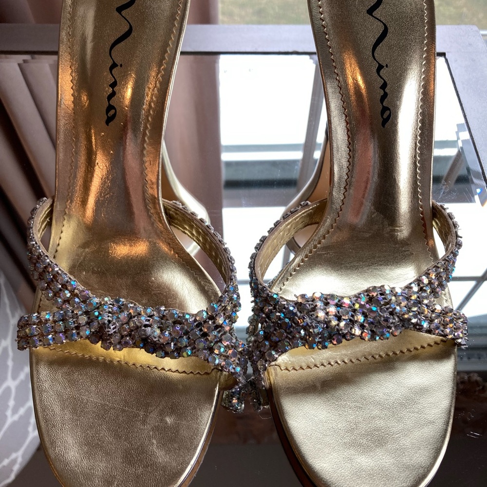 Nina Gold Slip On